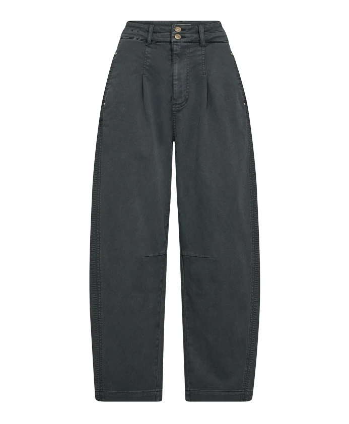 

Брюки в стиле городского шика с высокой талией Mos Mosh, зеленый