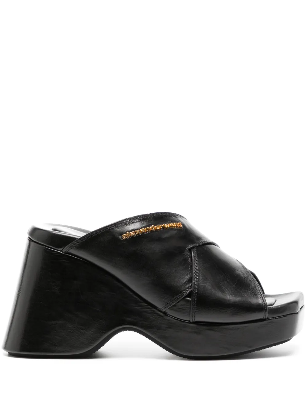 Босоножки Float 105 на платформе Alexander Wang, черный