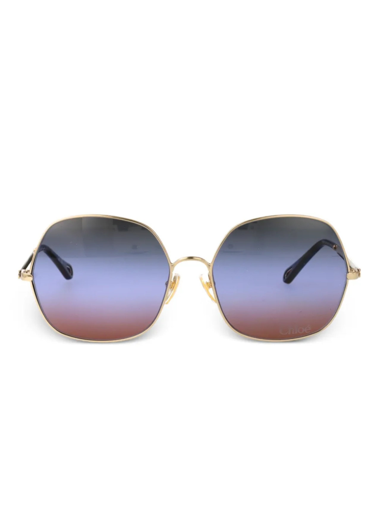

Chloé Eyewear oversized солнцезащитные очки, золотой