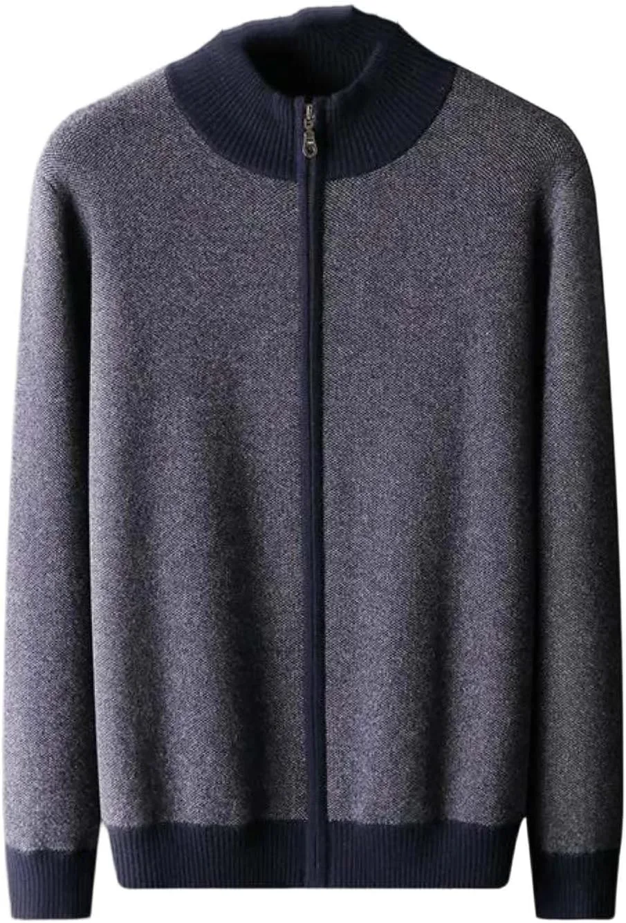 

Мужской кашемировый свитер с воротником-стойкой, мягкий, теплый и легкий Adhdyuud