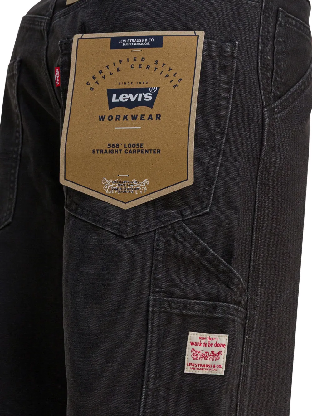 Джинсы-карго прямого кроя 568 Levi'S, черный — фото 4