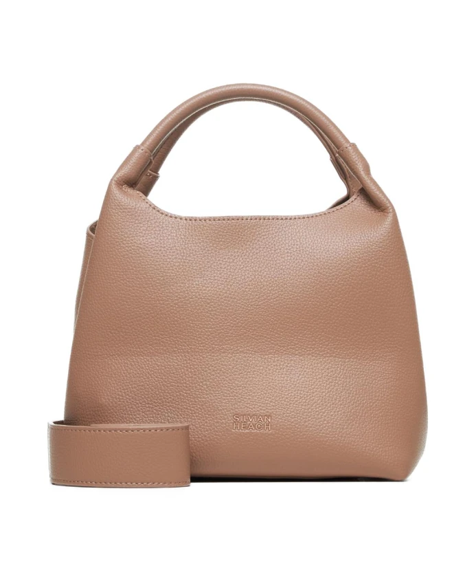 

Компактная наплечная сумка в форме ведра. Silvian Heach, коричневый