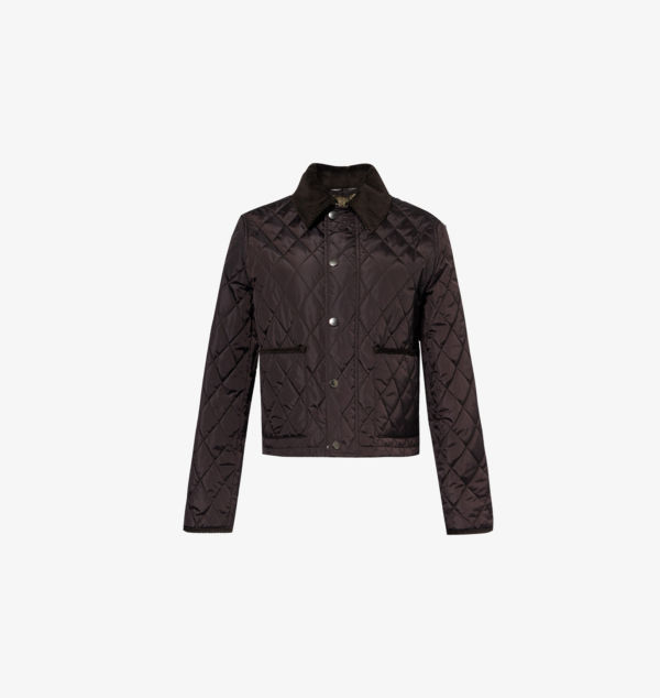

Утепленная вельветовая куртка свободного кроя Burberry, мультиколор