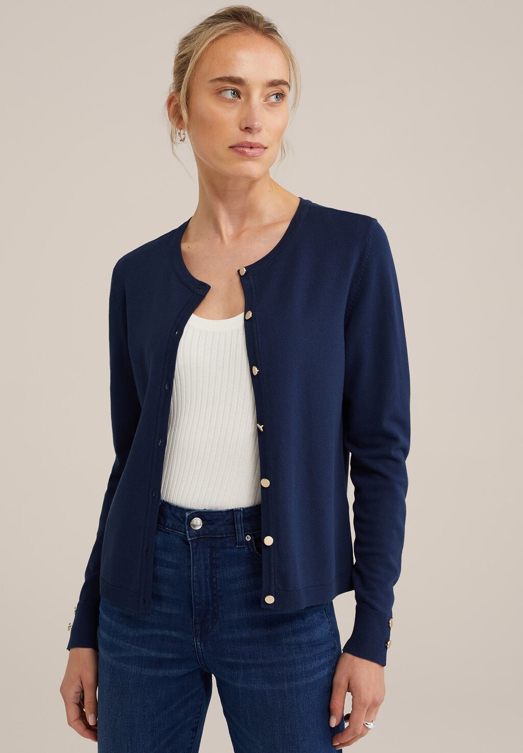 

Кардиган WE Fashion, темно-синий