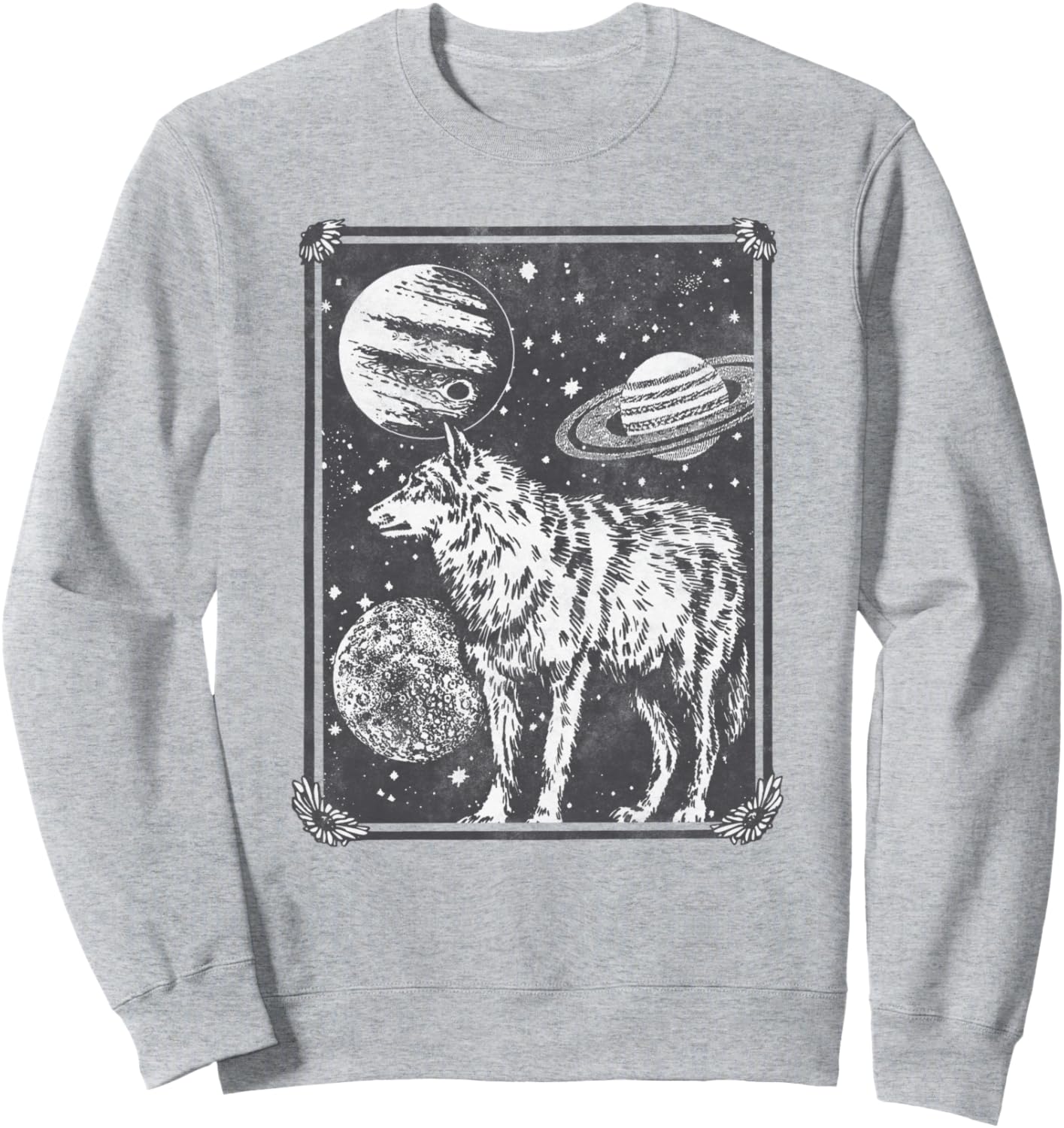 

Толстовка Planet Wolf Flower Box Trendy Apparel, серый