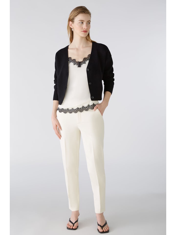 

Тканевые брюки Oui, кремовый