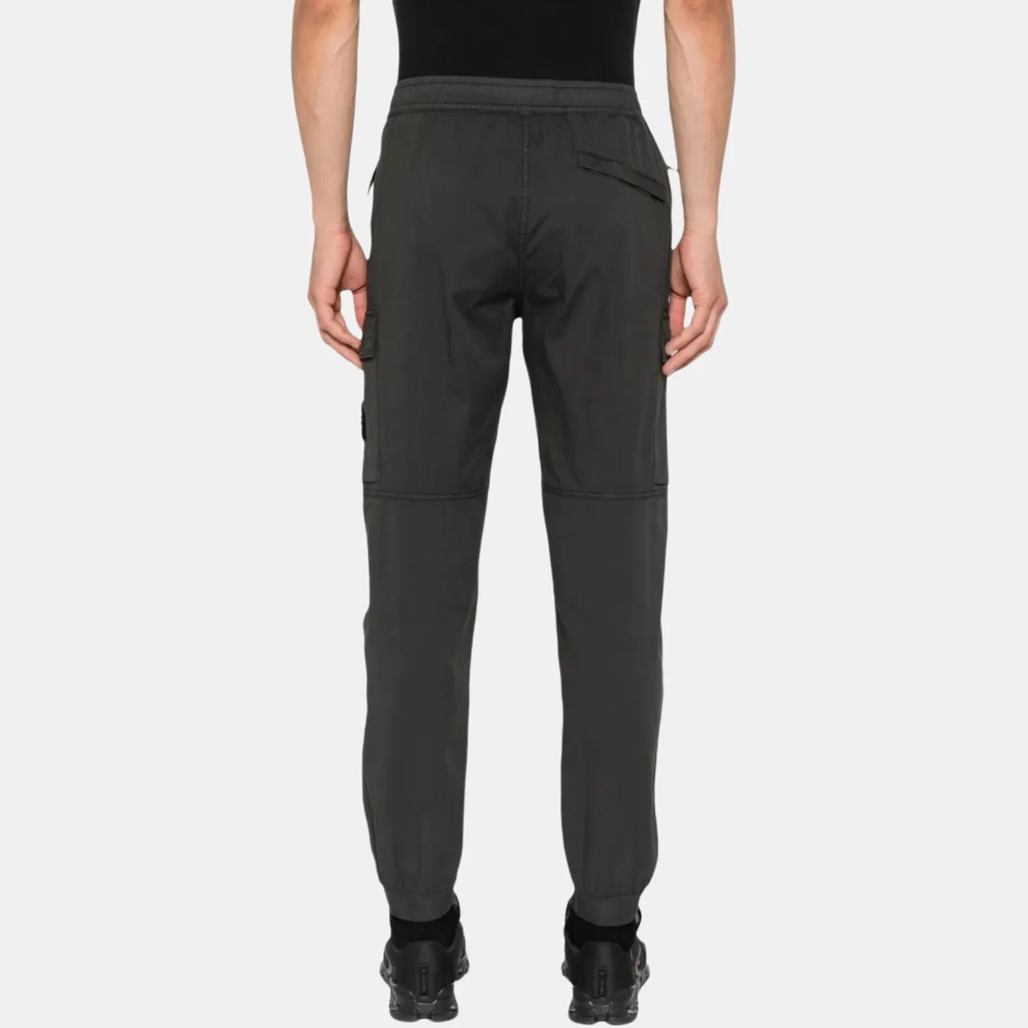 Брюки карго regular tapered fit STONE ISLAND, Black Gray — фото 4