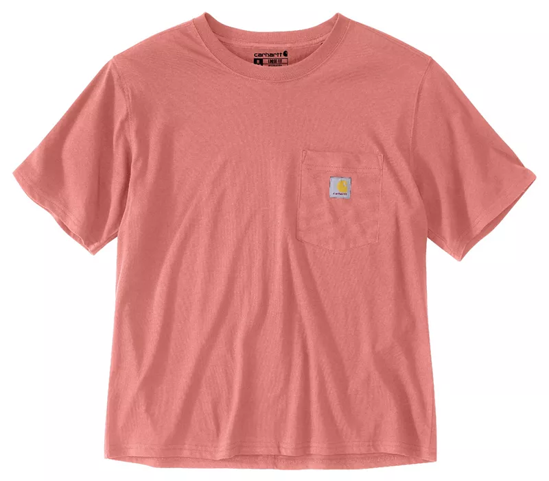 

Женская футболка свободного кроя с короткими рукавами Carhartt, цвет Aged Coral