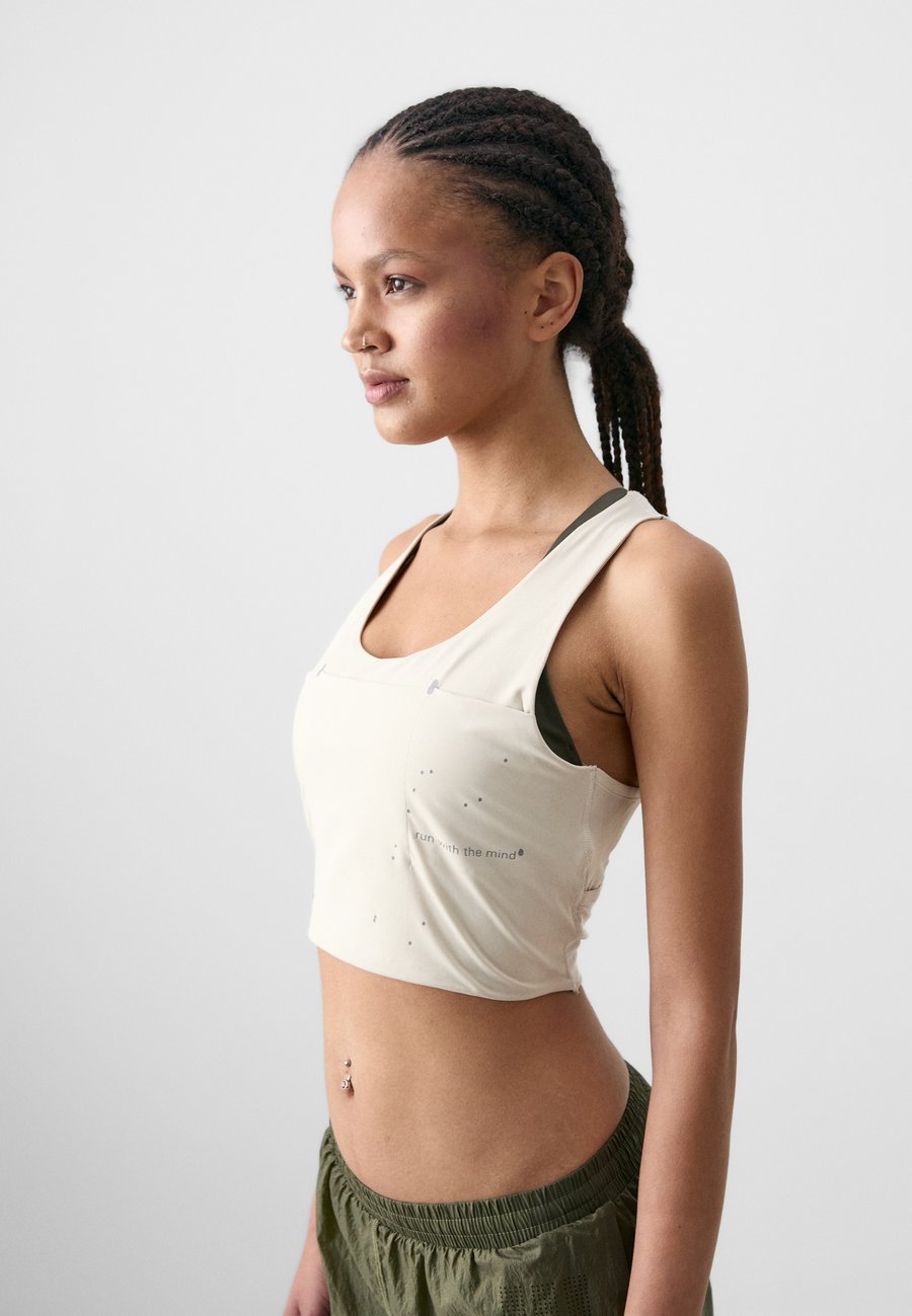 Топ Adidas Performance ADI365 HERMANOS KOUMORI CROP TOP, Alumina/Beige — фото 4