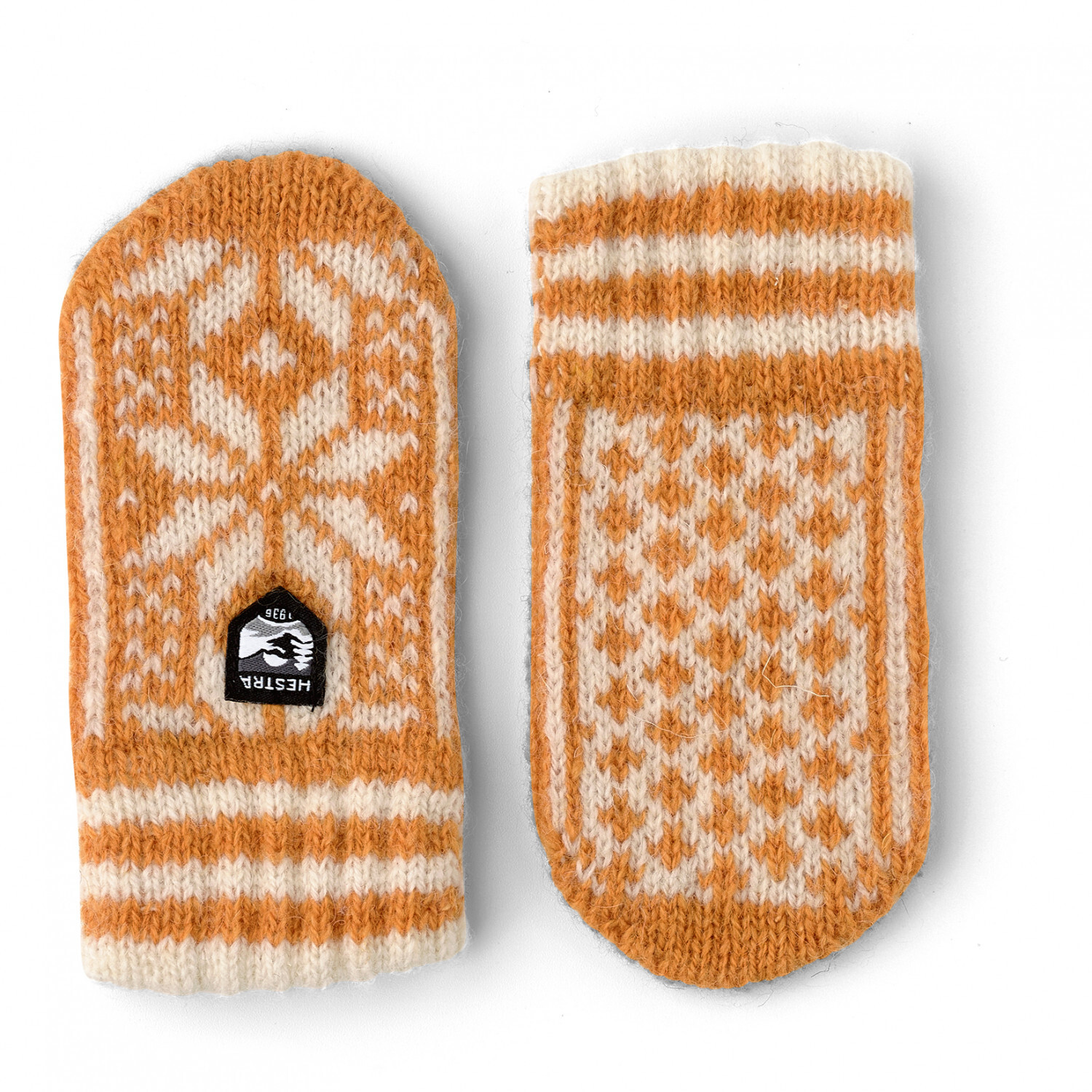 

Перчатки Hestra Nordic Mitt, цвет Mustard/Offwhite