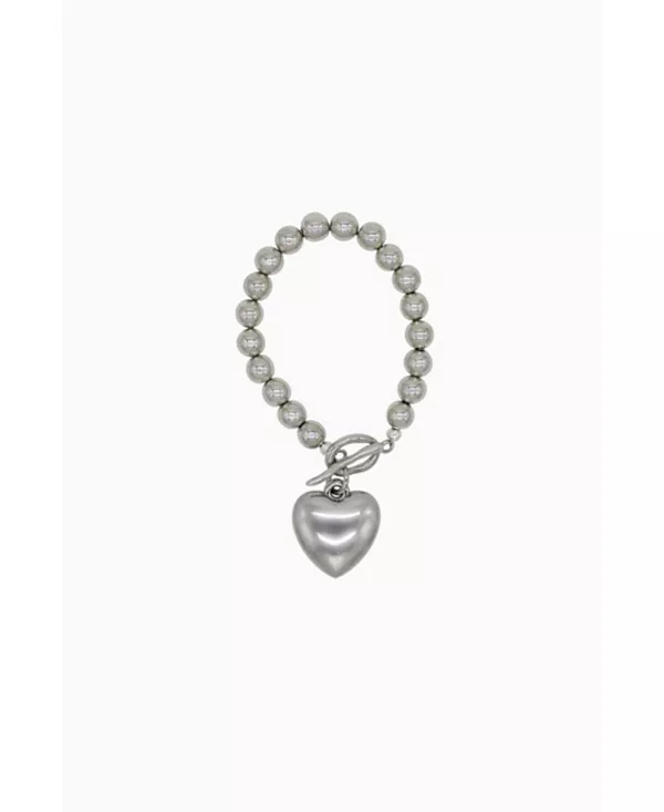 

Стальной браслет с подвеской в виде сердца 8.0¿ Velvet Luna, silver