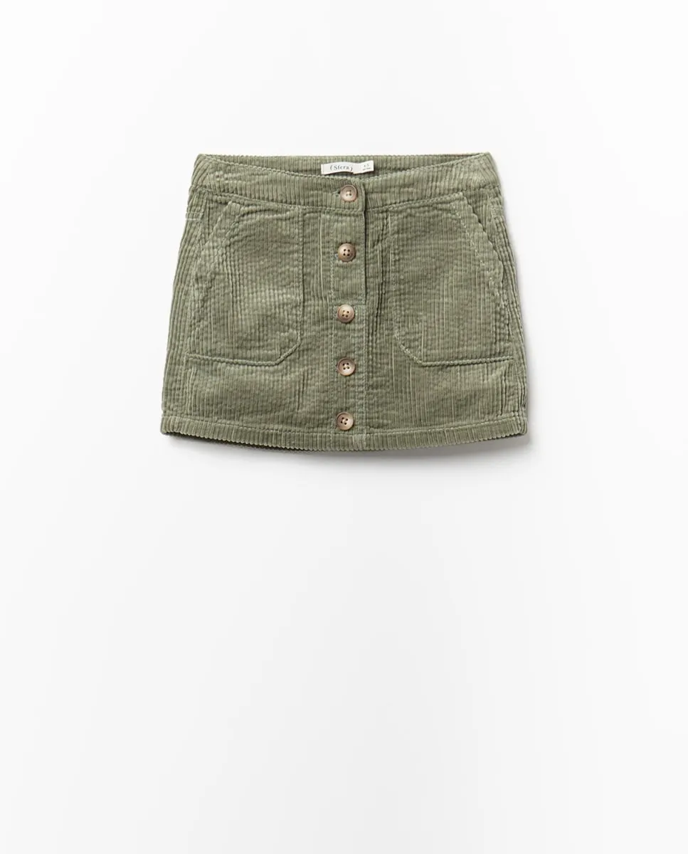 

Вельветовая юбка Sfera, зеленый