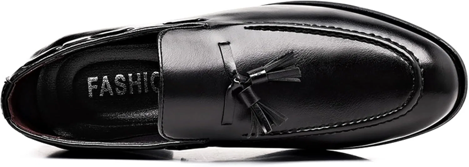 Лоферы классические туфли-лоферы Tassel Dress Shoes, Black NIGXWNS — фото 4