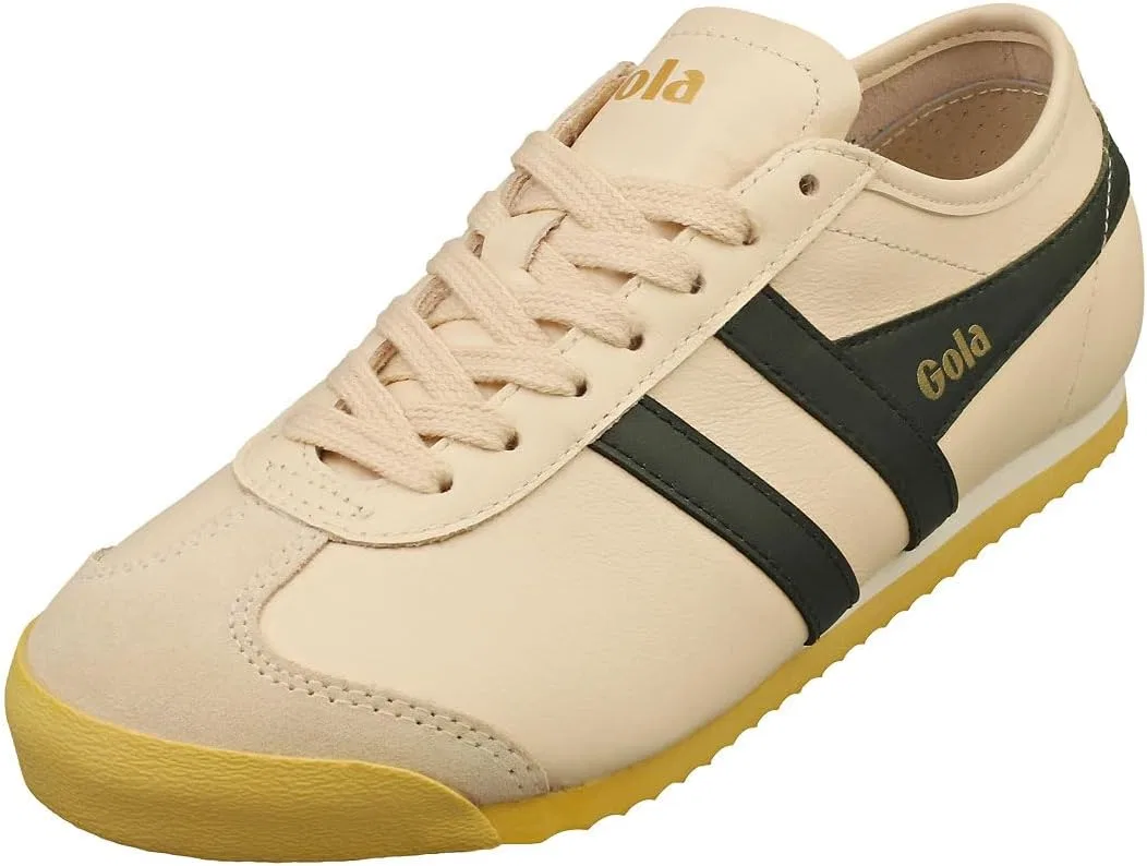 Кроссовки Gola Unisex Race Leather Trainers, Ecru Dark Khaki