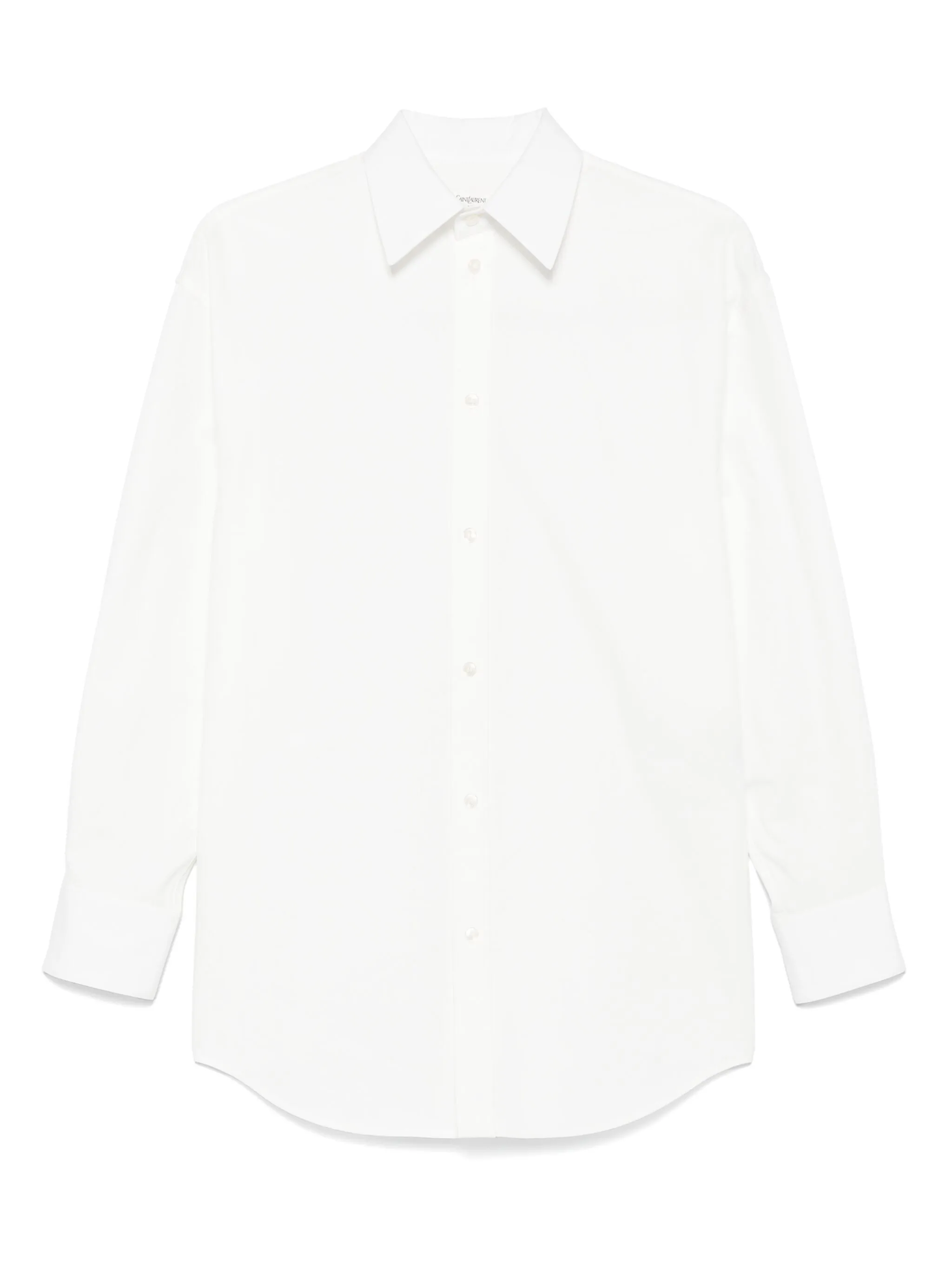 

Поплиновая рубашка Saint Laurent, белый