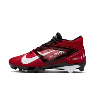 

Бутсы Nike Alpha Menace 4 Pro Football Cleats, цвет University Red/Metallic Silver/Team Red/White
