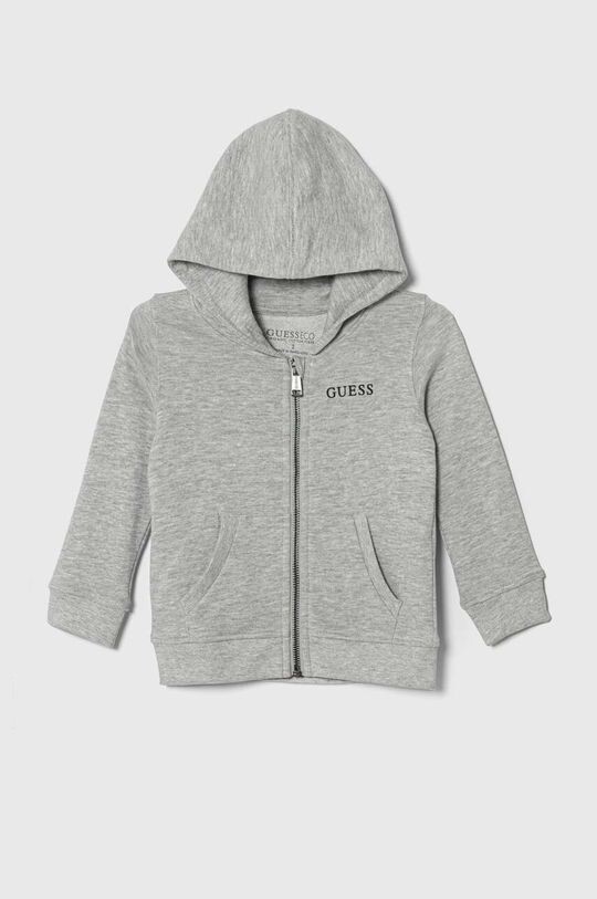 

Детская хлопковая толстовка Guess, серый