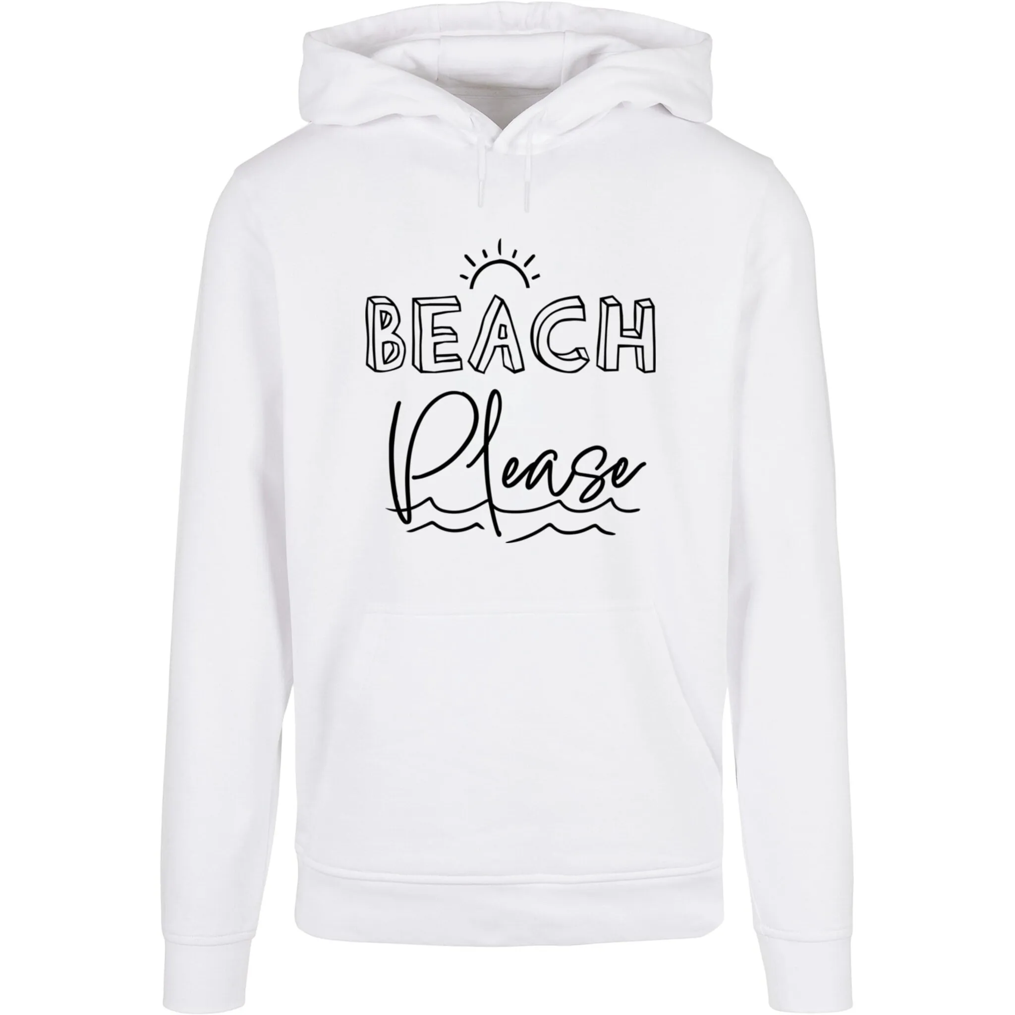 

Толстовка с капюшоном Merchcode " Merchcode Men's Beach Please Basic Hoody", белый