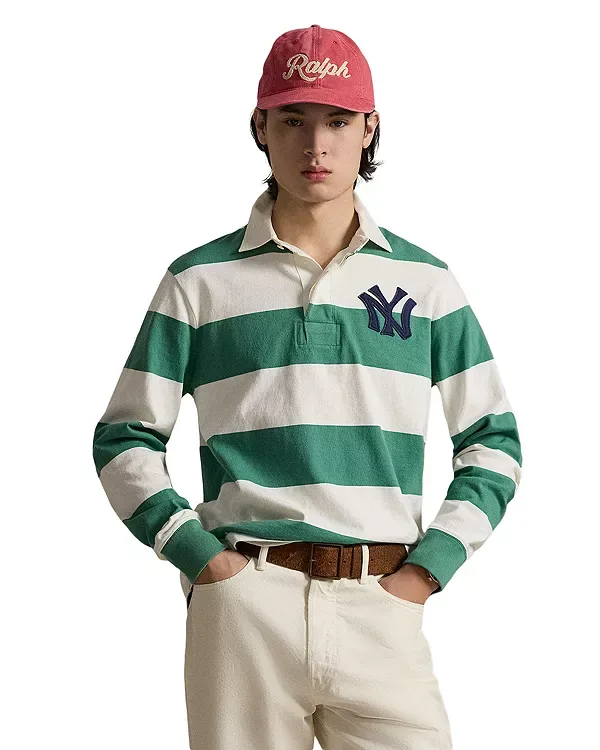 Регбийная футболка «Янкиз» Polo Ralph Lauren, Green/White