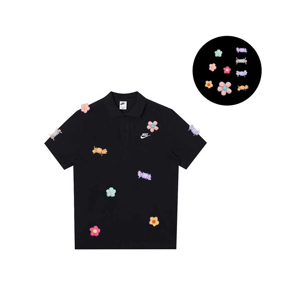 

Nike Мужская черная поло, Черный, Nike Мужская черная поло