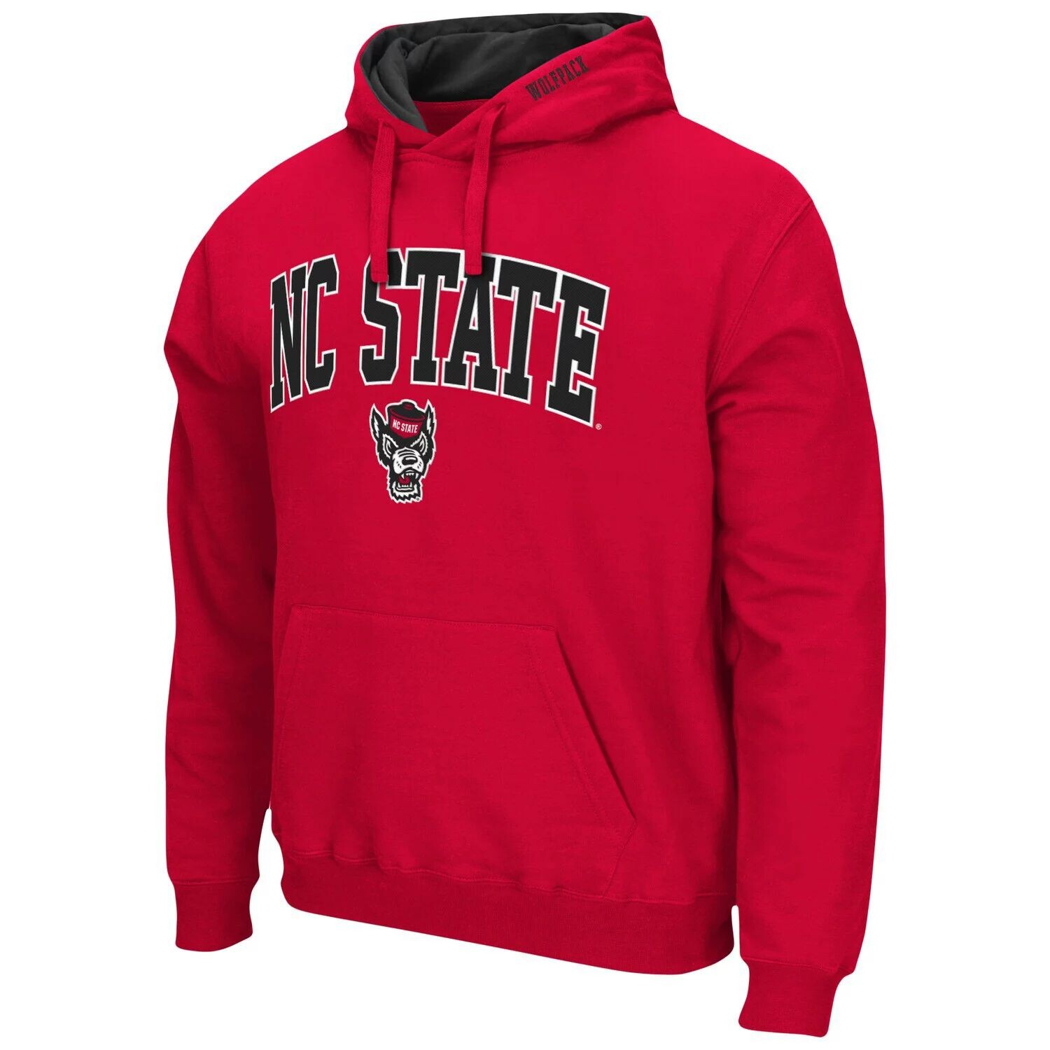 

Мужской красный пуловер с капюшоном NC State Wolfpack Arch & Logo 3.0 Colosseum
