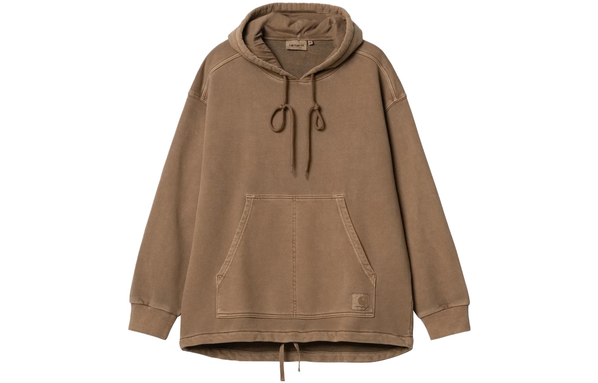 

Худи из хлопка с кулиской Carhartt WIP, коричневый