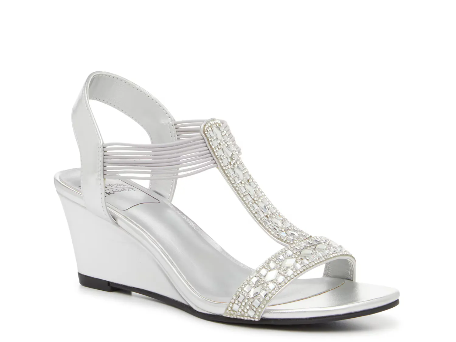 

Сандалии Frolic Wedge Sandal New York Transit, серебряный/металлик