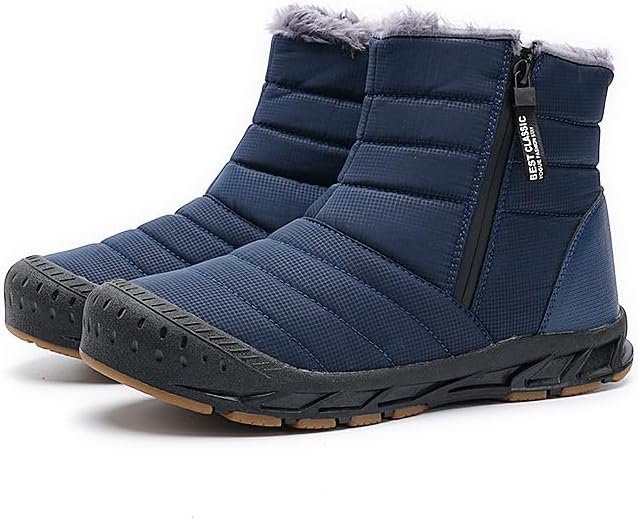 

Потрясающие зимние ботинки Stunner Snow Boots, теплые ботильоны на меховой подкладке, водонепроницаемые, удобные, для прогулок на свежем воздухе, зимняя обувь без шнурков Soft Time Toy, синий