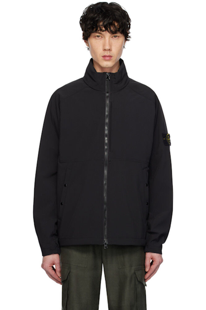 

Черная легкая куртка Soft Shell Stone Island