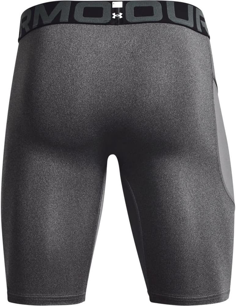 Шорты Under Armour Boys HeatGear Armour, Carbon Heather (090)/Black — фото 4