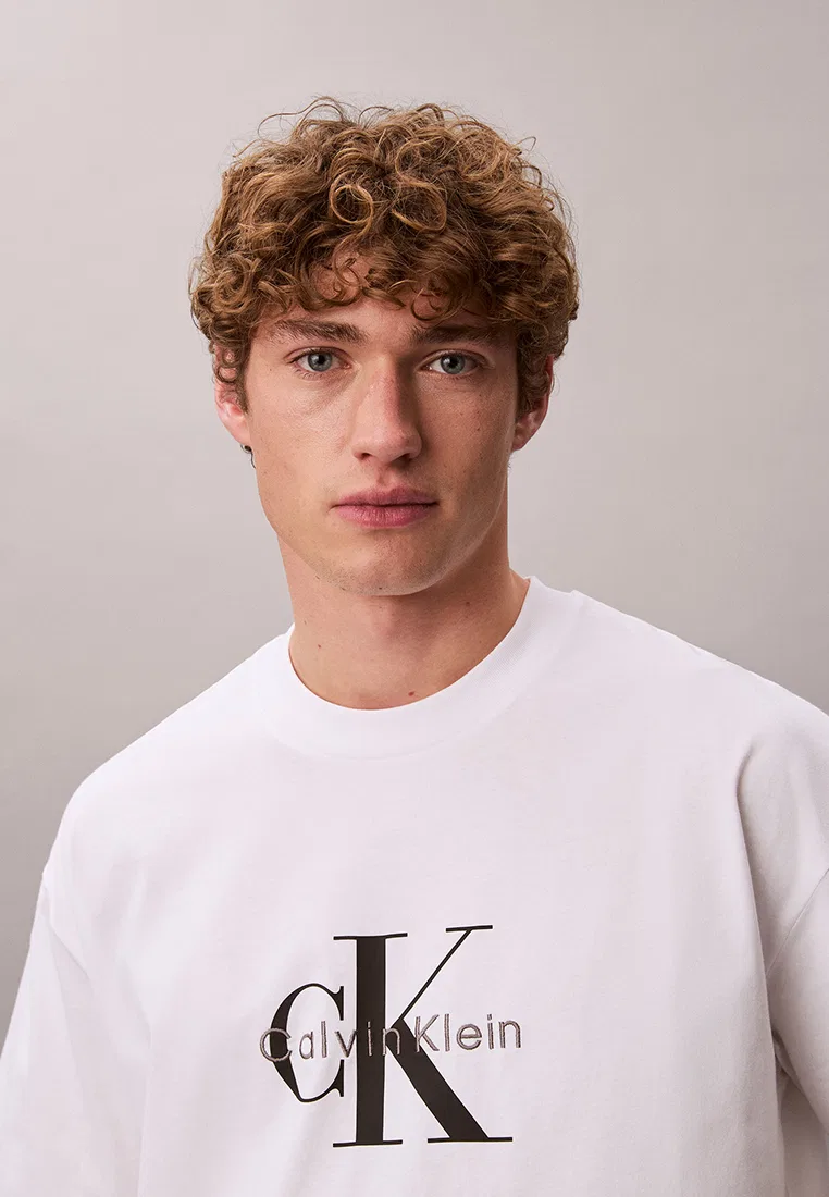 Футболка оверсайз, Calvin Klein Jeans, ярко-белый — фото 3