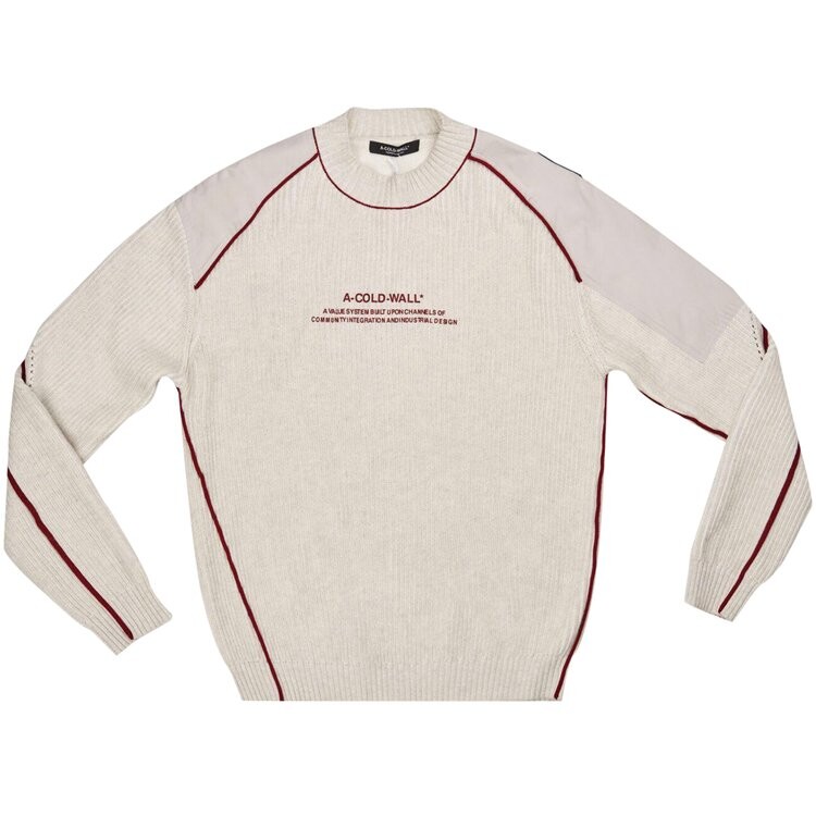 

Толстовка A-Cold-Wall* Dialogue Knit Crewneck, цвет Bone