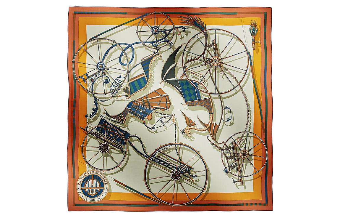 

HERMES Шаль унисекс разноцветная, Multicolor