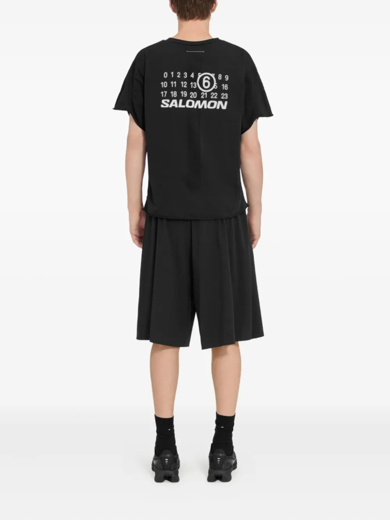 Футболка с логотипом из коллаборации с Salomon MM6 Maison Margiela X Salomon, черный — фото 4