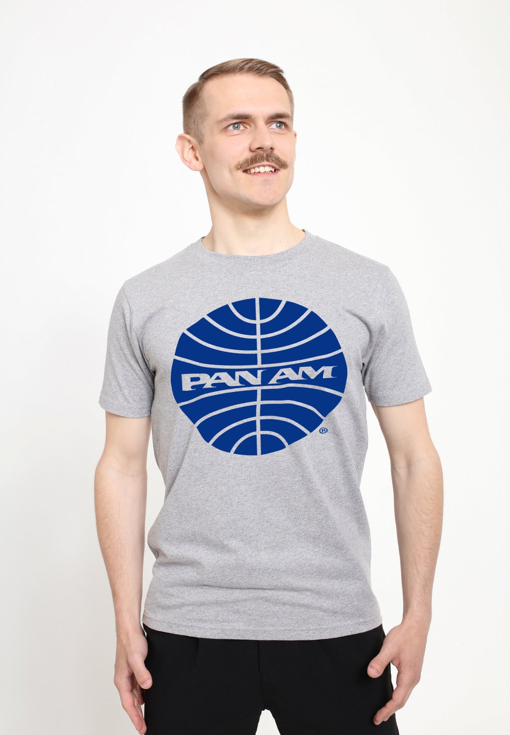 

Футболка с принтом PAN AM OUTLINE LOGO Henry Tiger, цвет Heather Grey