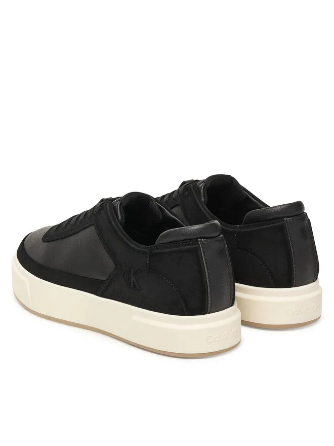 Calvin Klein Кроссовки Basket Cupsole Laceup Lth-Nu YM0YM01354, черный — фото 3