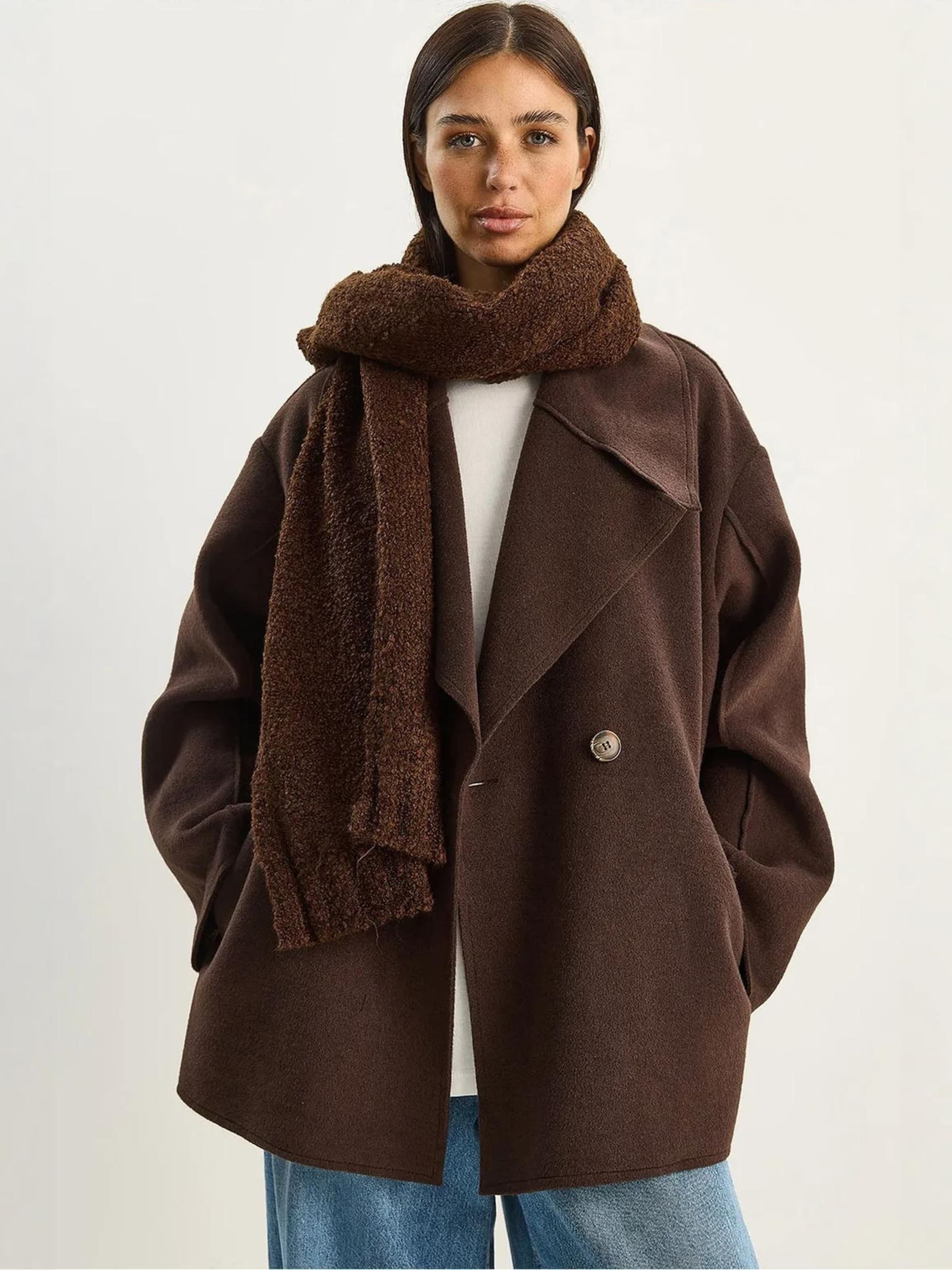 

Bianco Lucci Зимнее пальто в темно-коричневом цвете