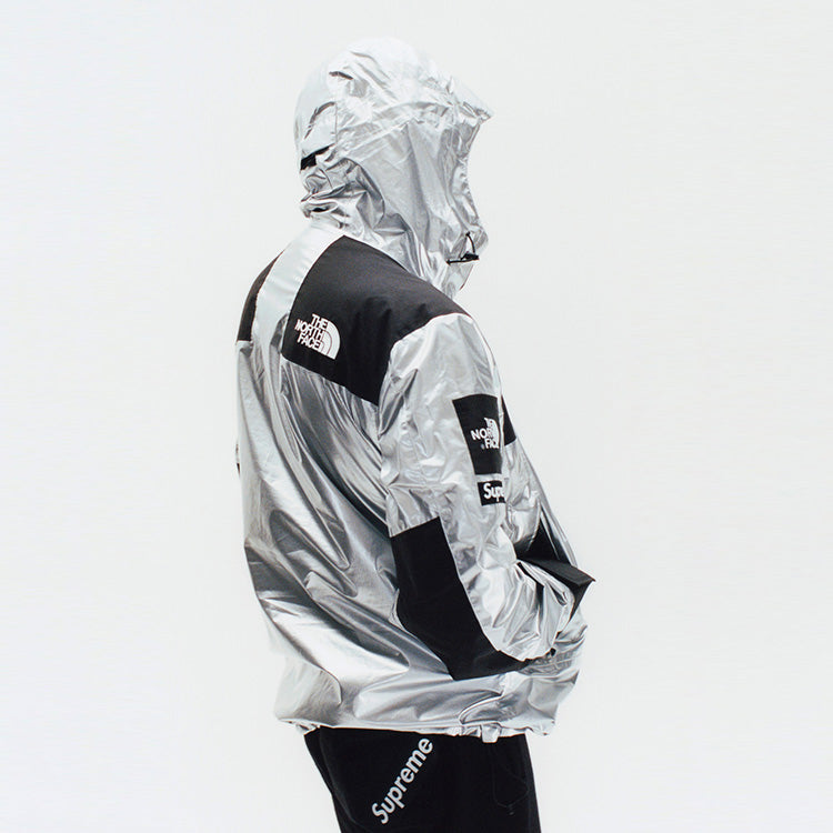 Куртка Supreme x The North Face SS18 Metallic Interchange Jacket Unisex Silver SUP-SS18-602, серебряный — фото 4