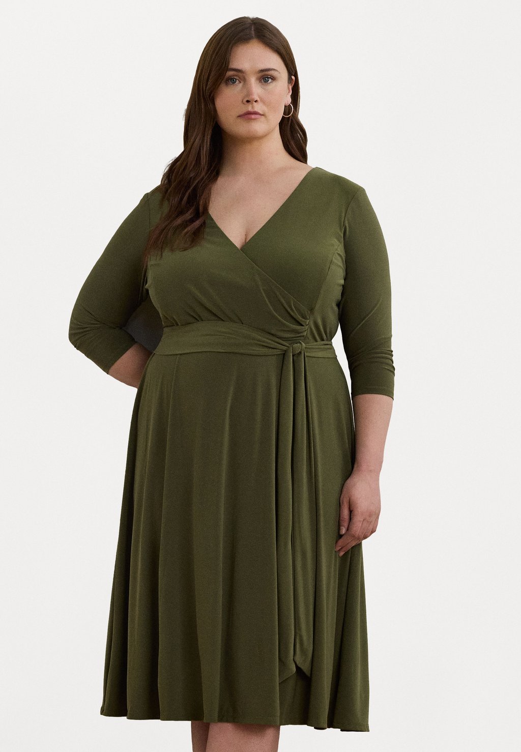 

Платье из джерси CARLYNA 3/4 SLEEVE DAY DRESS Lauren Ralph Lauren Woman, оливковый