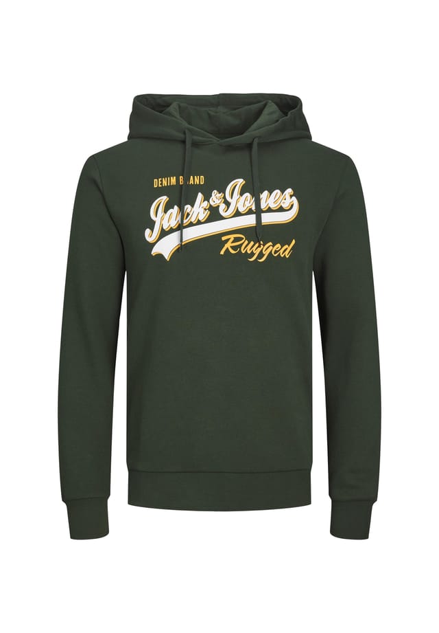 

Толстовка с капюшоном с логотипом Hoodie logo2 col Jack & Jones, зеленый