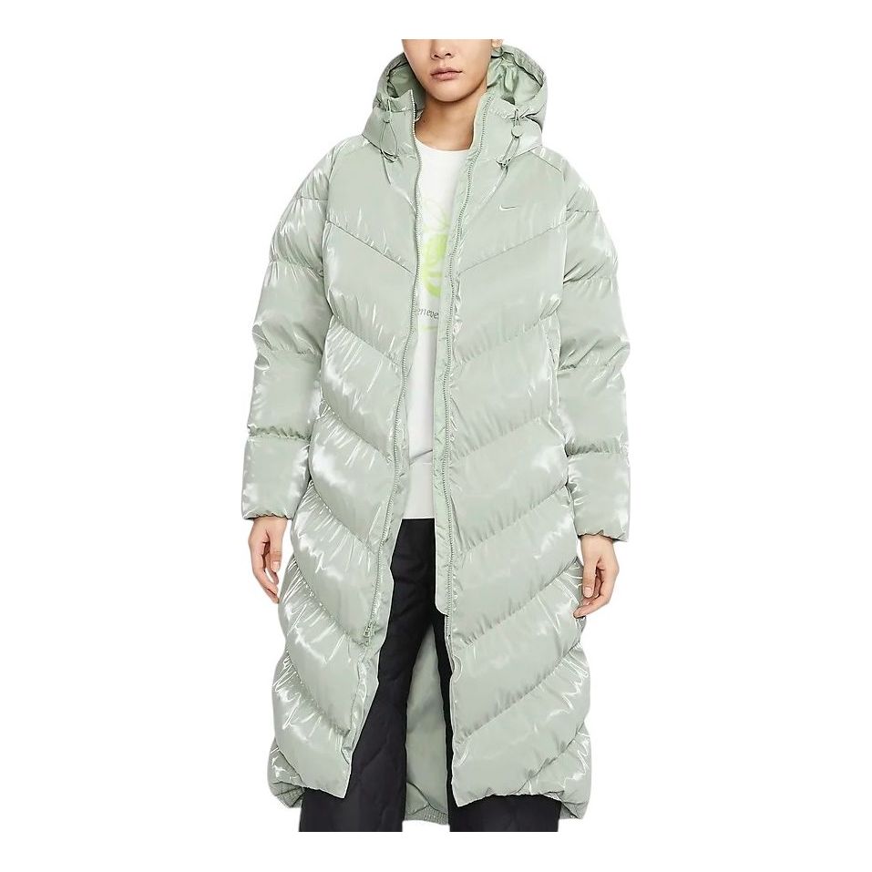 

Пальто (WMNS) Nike Therma-FIT Sportswear Windpuffer Coat 'Green'