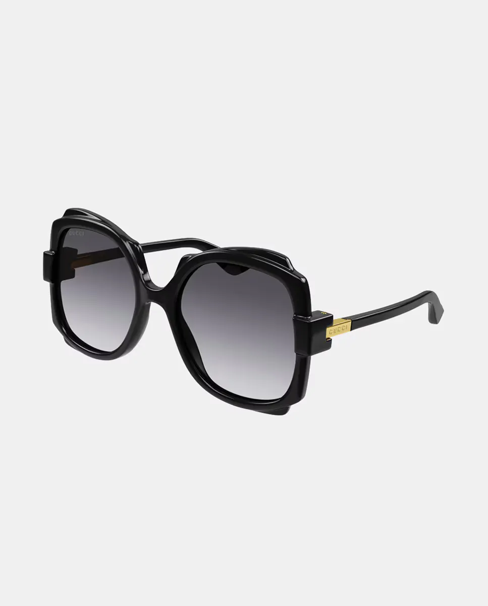 

Черные женские солнцезащитные очки оверсайз-бабочка Gucci, черный