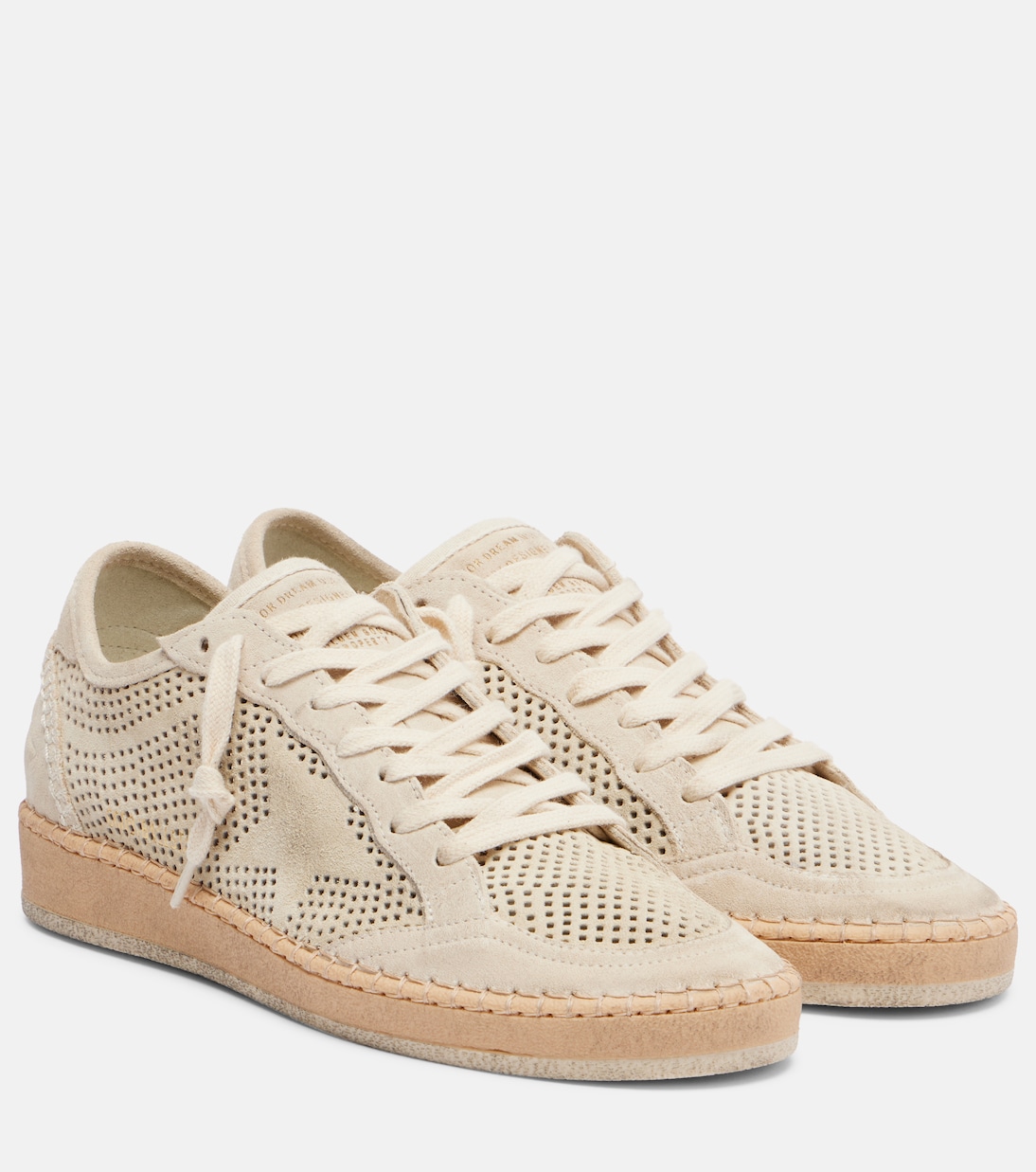 Кожаные кроссовки Ball Star Golden Goose, Seedpearl