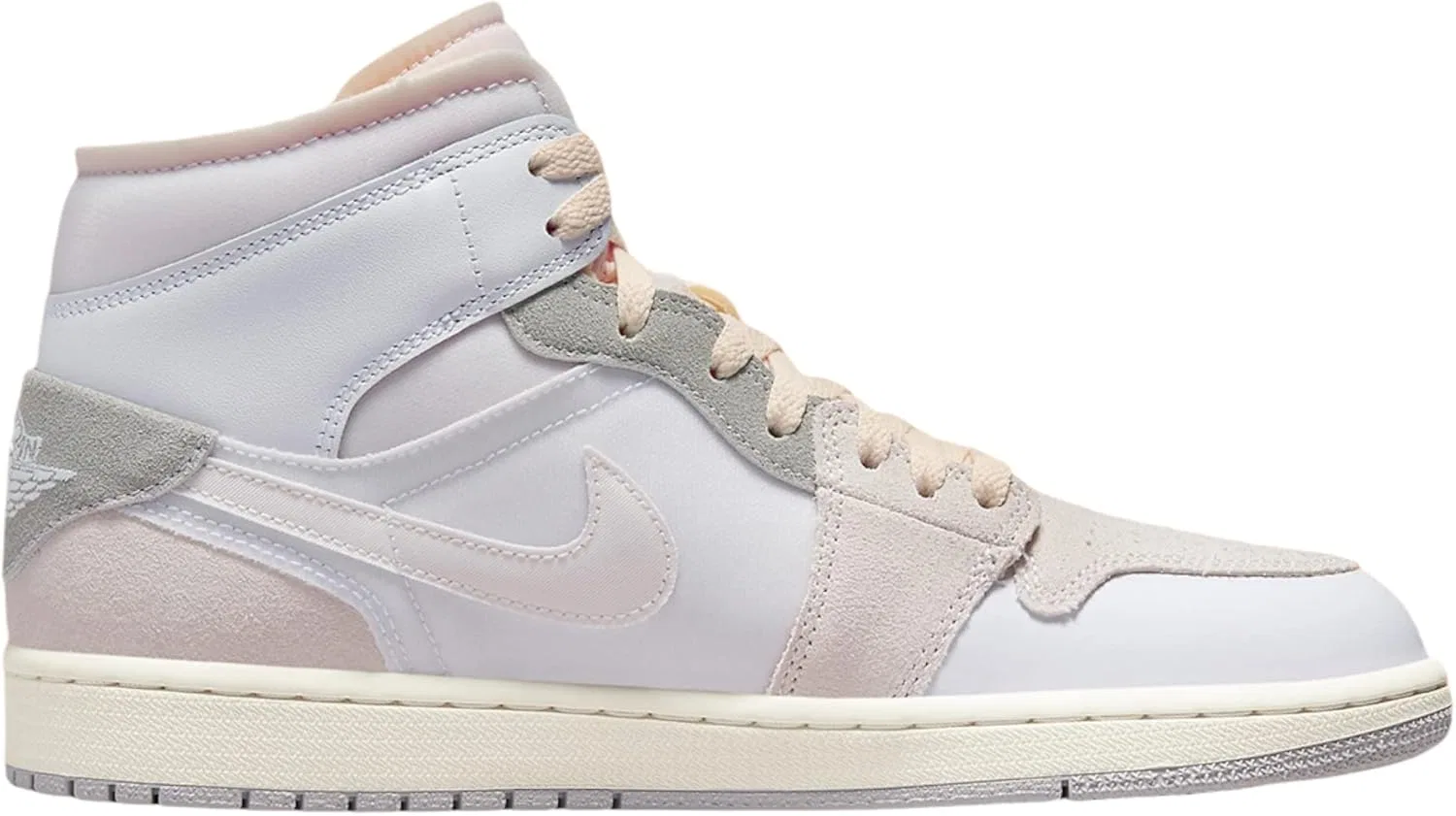 Кроссовки мужские Nike Air Jordan 1 Mid Se, цвет White Neutral Grey Phantom — фото 2