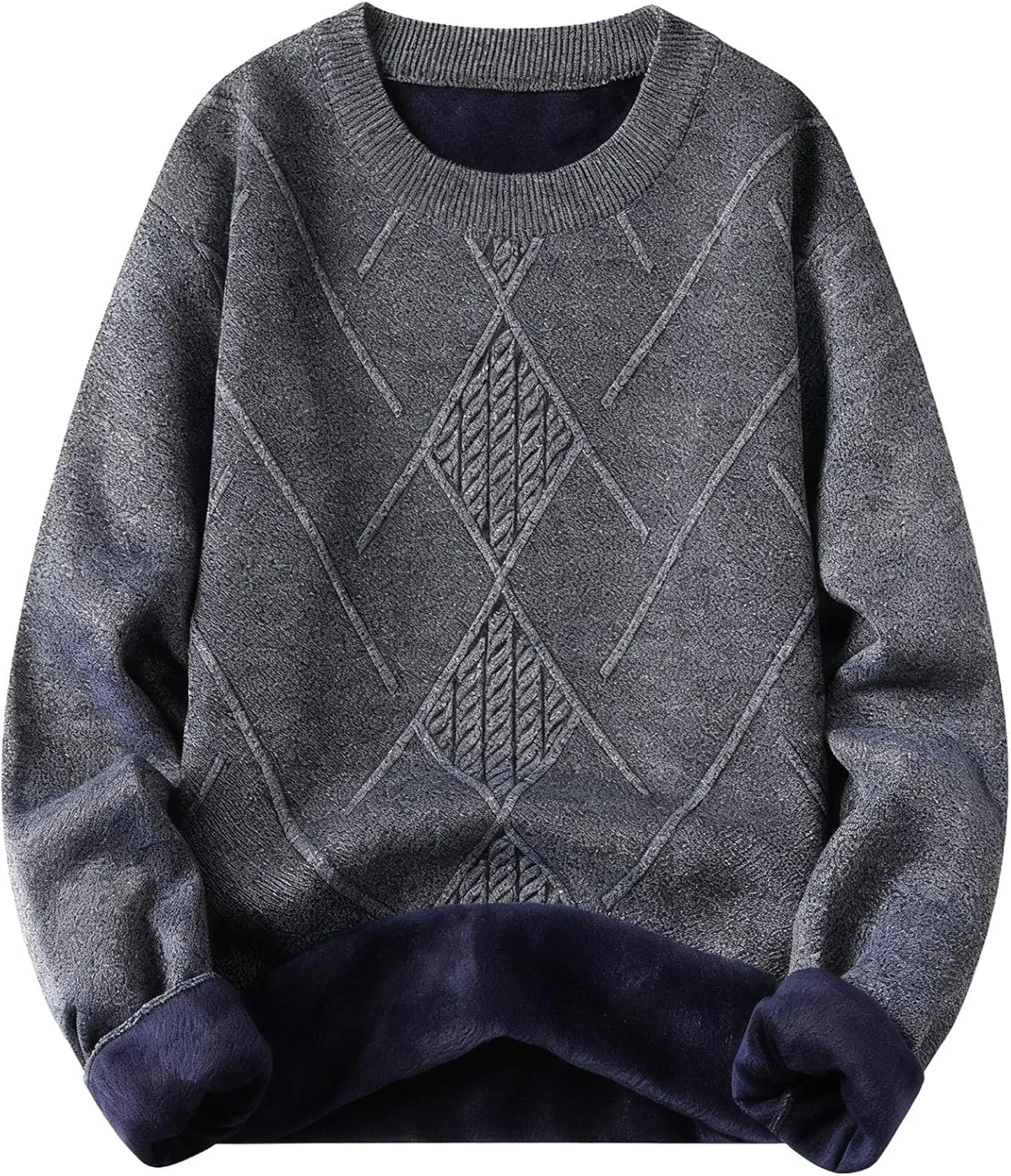 

Мужской свитер Sherpa Lined Casual Fleece с длинным рукавом