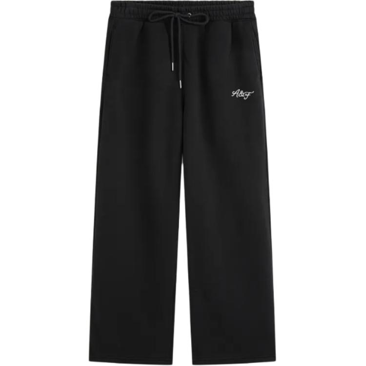 

Вязаные спортивные штаны Women's Abercrombie＆Fitch, черный