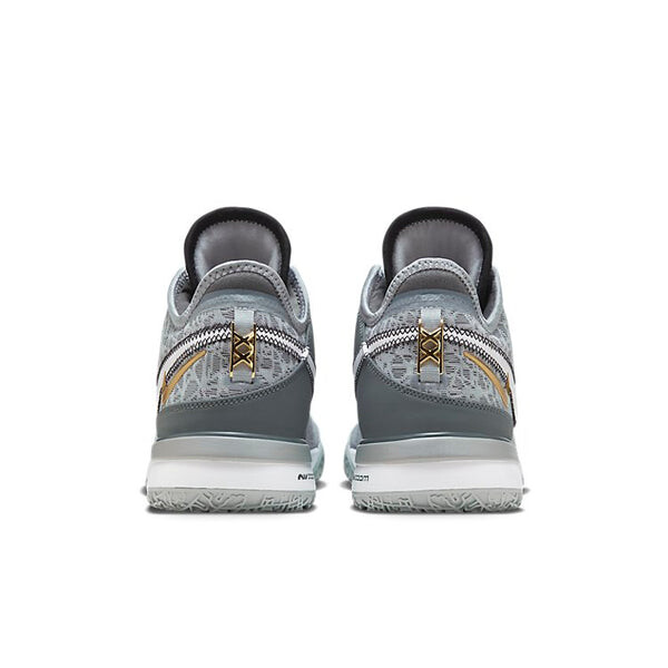 Кроссовки Nike Zoom LeBron Nxxt Gen EP 'Wolf Grey Metallic Gold', серый — фото 4