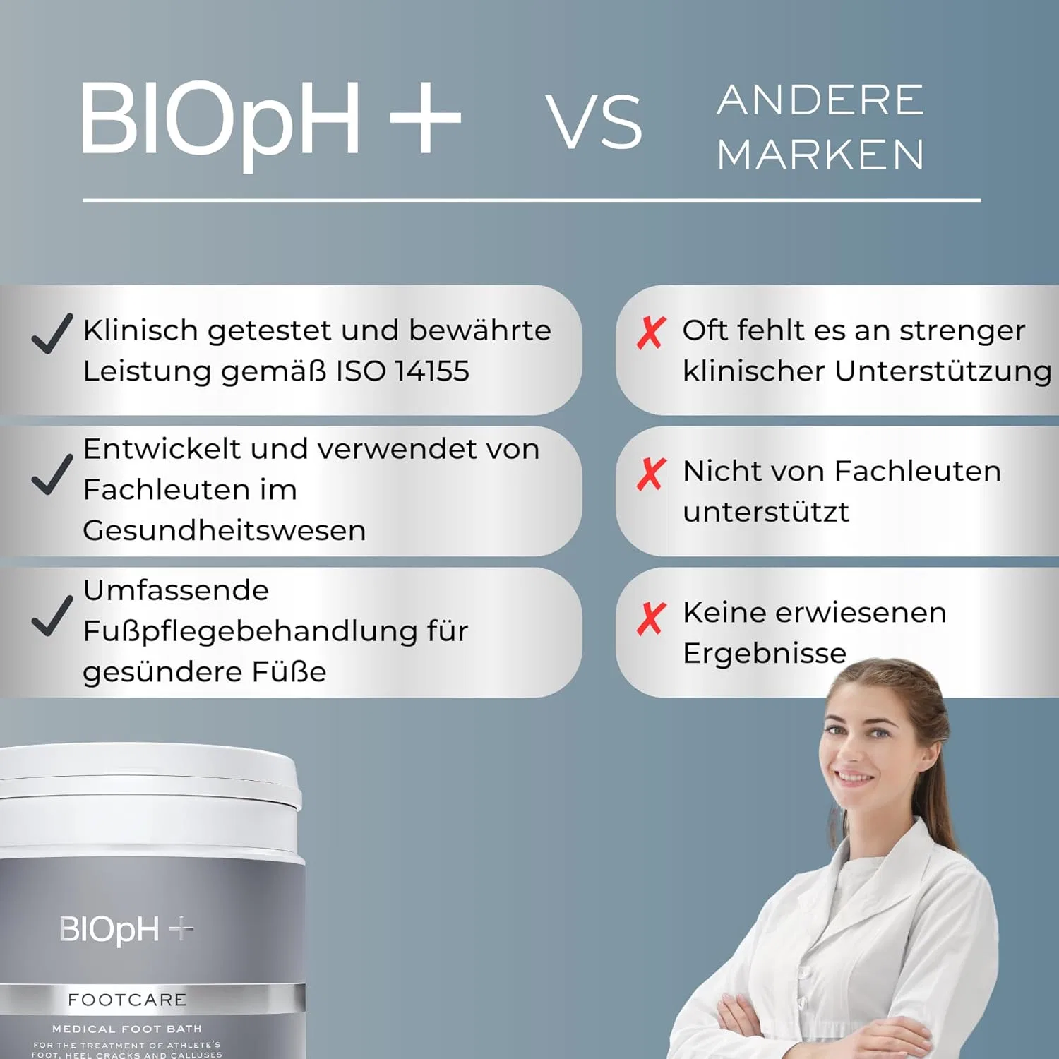 Соль для ванночек для ног BIOpH+ Foot Care, 500 г Bioph+ — фото 4