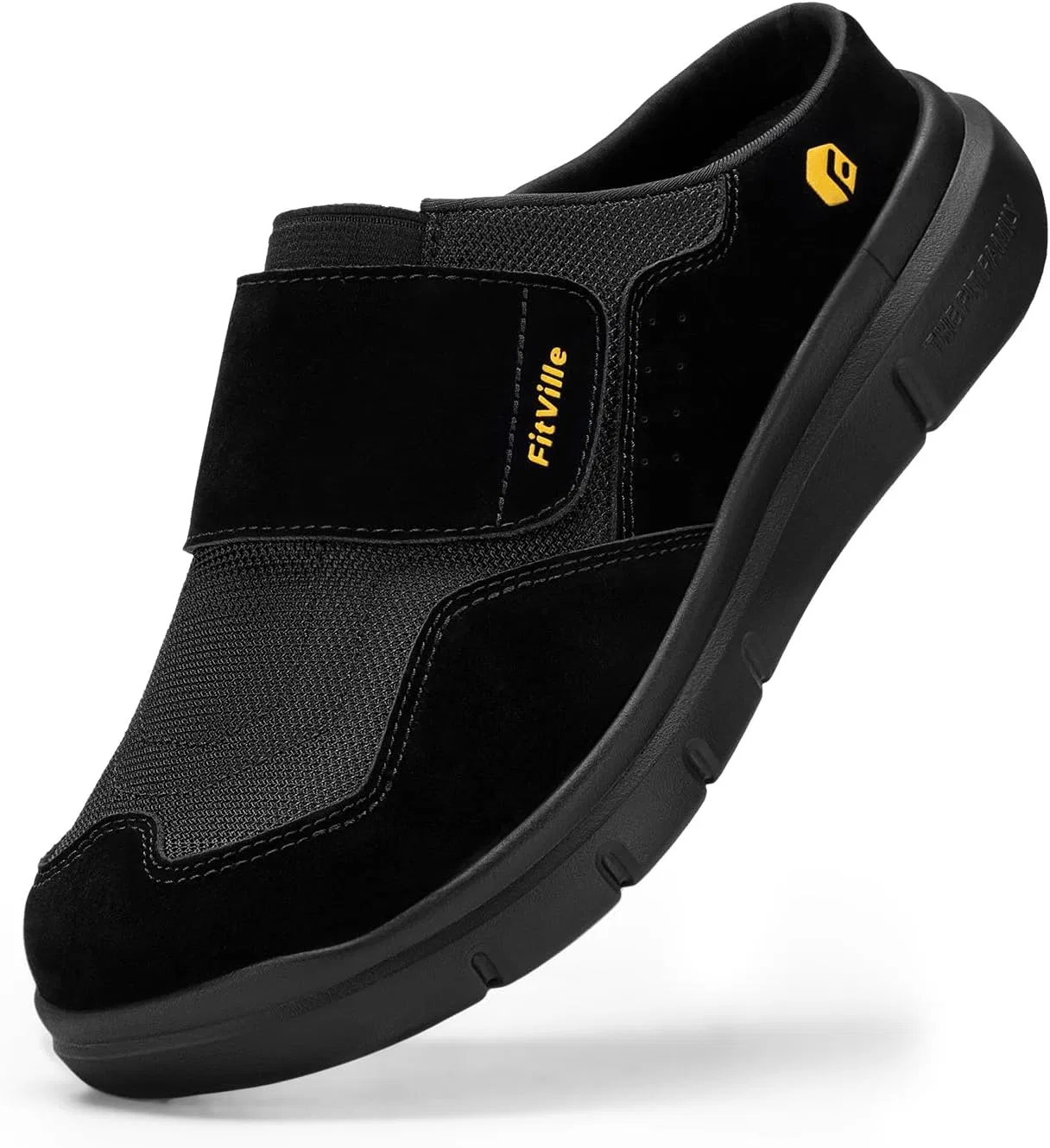 Тапочки с поддержкой стопы FitVille, Jet Black