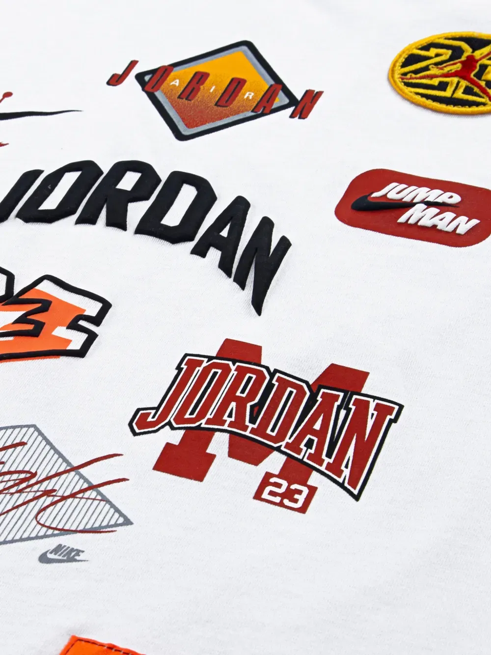 Футболка с графическим принтом в виде аппликации Jordan Kids, белый — фото 4
